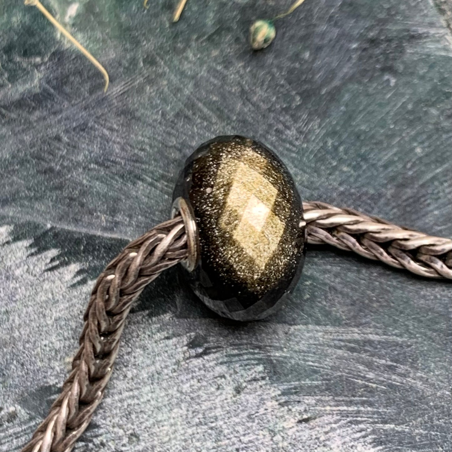 Faceted Golden Flash Obsidian Silver Flash Obsidian Gold Sand Obsidian Gemstone Beads