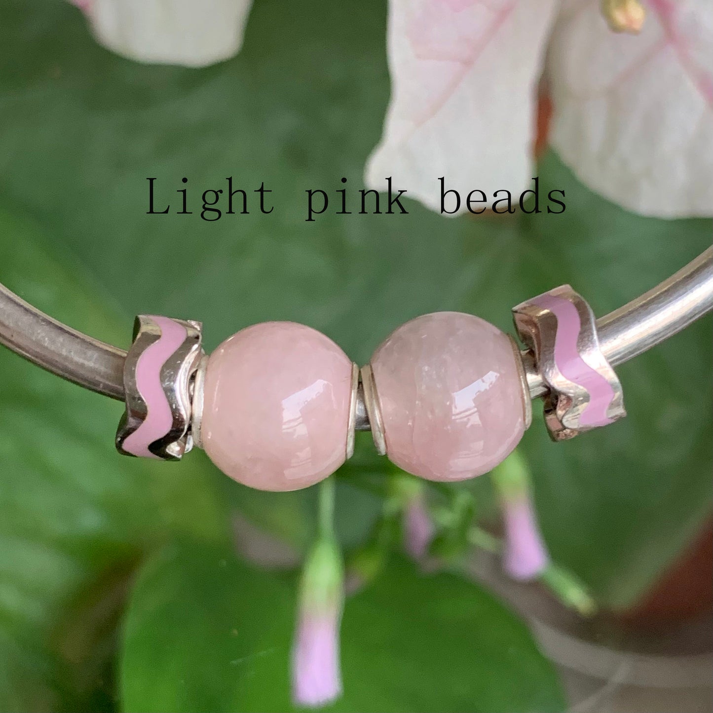 Mini Round Tourmaline Beads with Silver Core for European Trollbeads Bracelets or Some Pandora Bangles