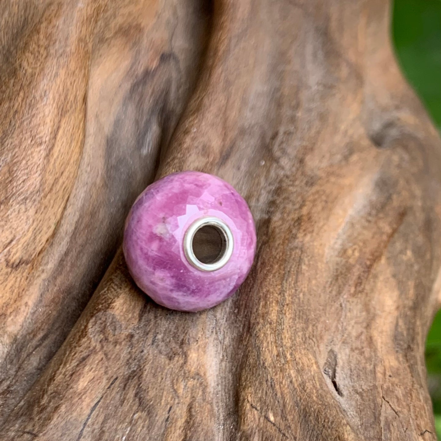 Faceted Gorgeous Ruby Value Beads Genuine Jewellery with Silver Core Suitable for European Bracelets