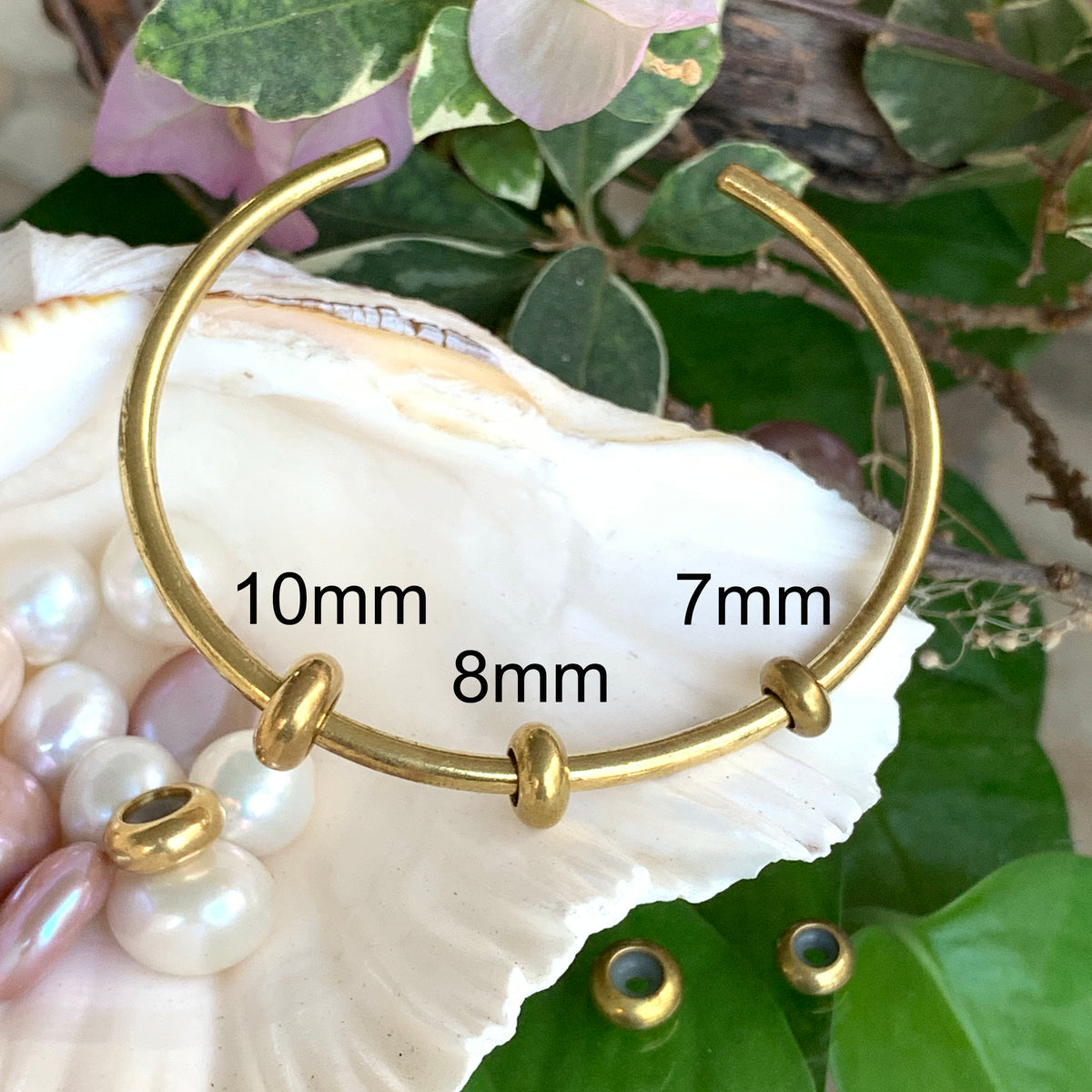 Lovely Handmade Copper Bangles Bracelets and Copper Stoppers Spacers