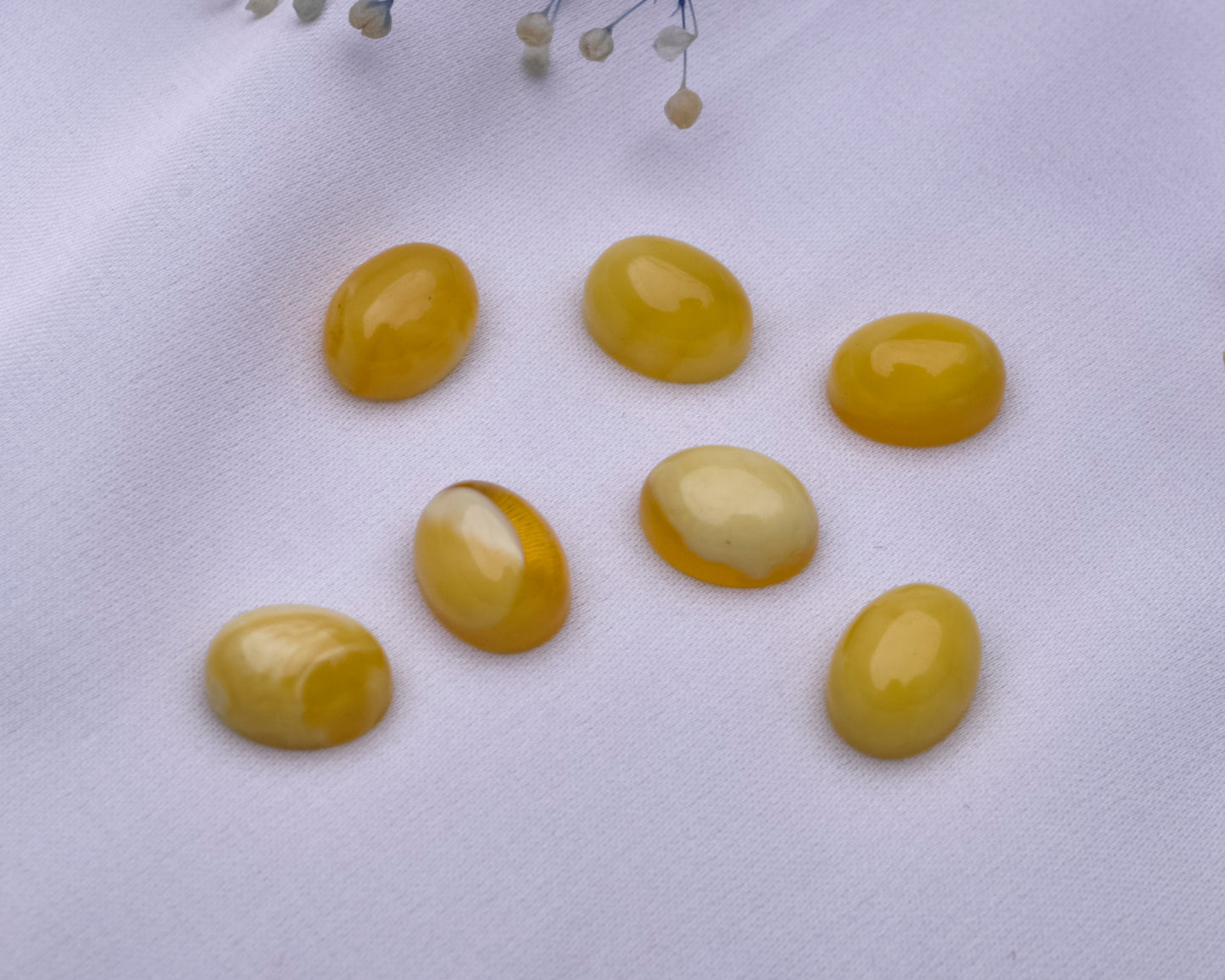 Amazing Smooth Yellow Antique Amber Ring Surface High Quality Marvellous Jewellery