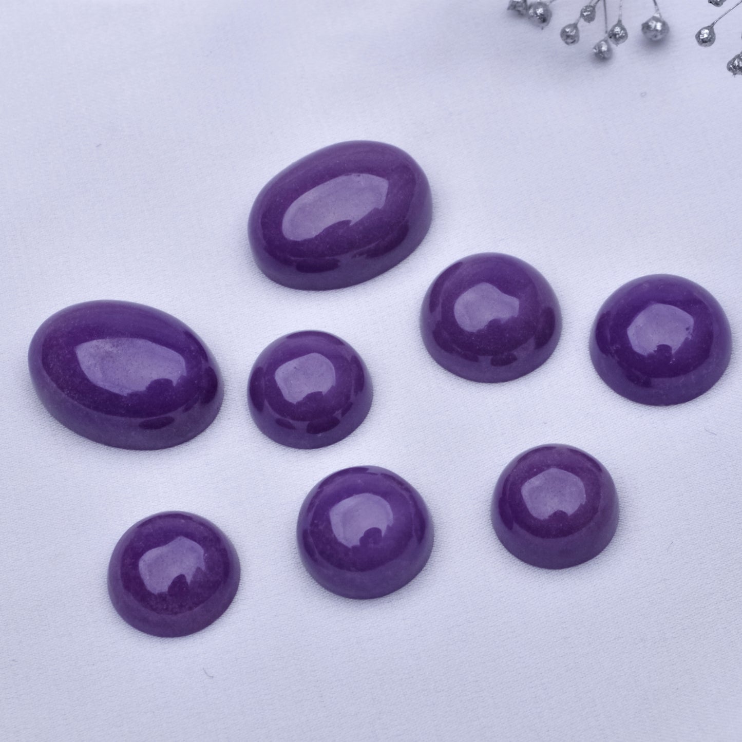 smooth purple mica ring surface