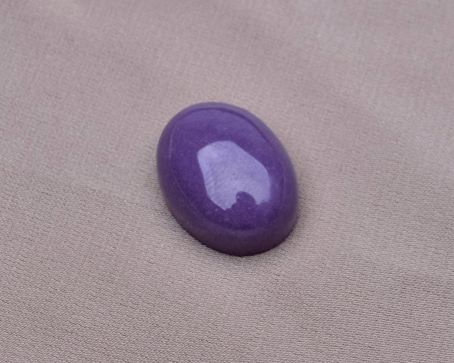 Natural Smooth Purple Mica Ring Surface Genunie Jewellery