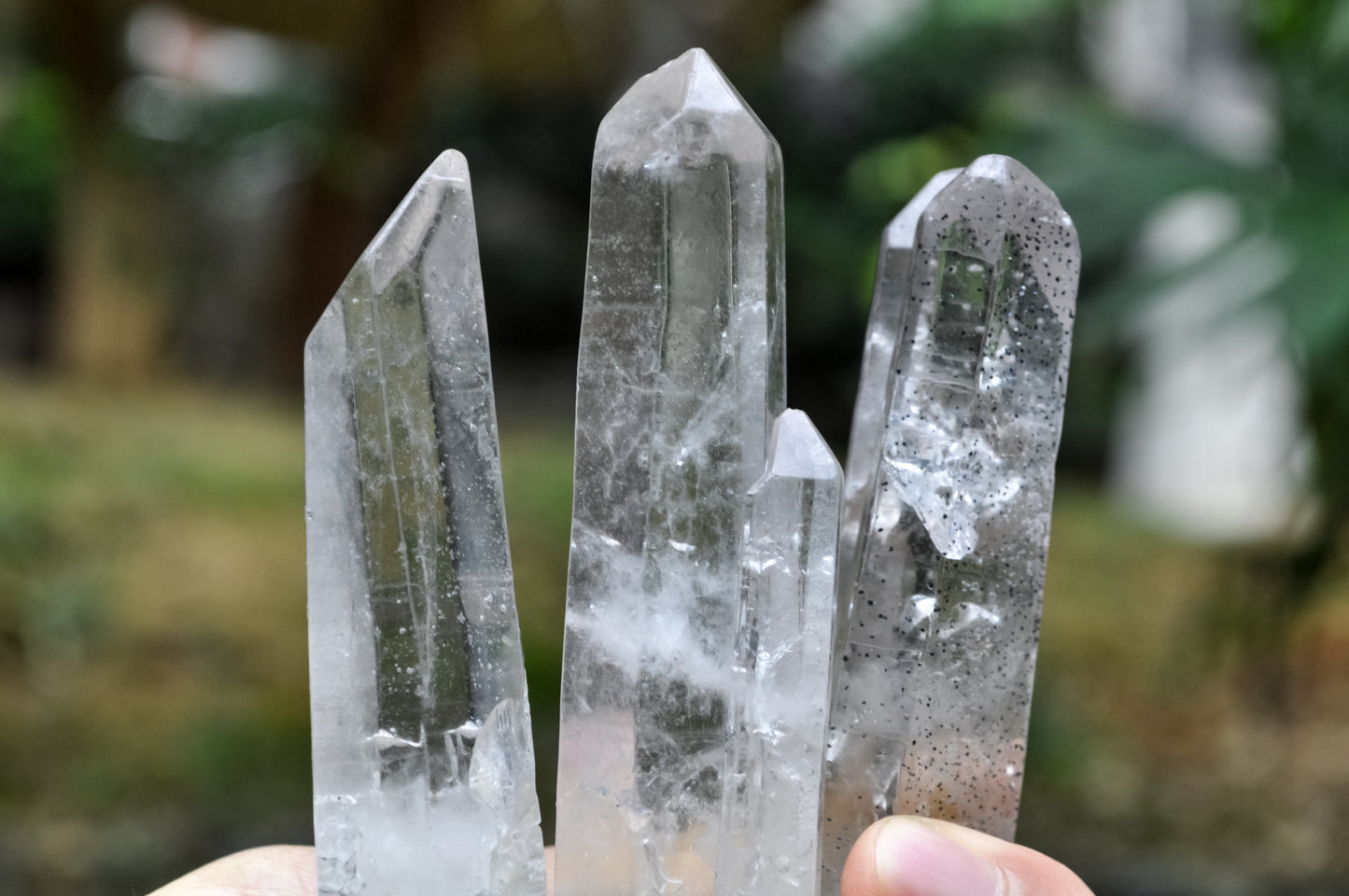 Amazing Gold Plated Raw Transparent White Quartz Crystal Natural Layering Pendant