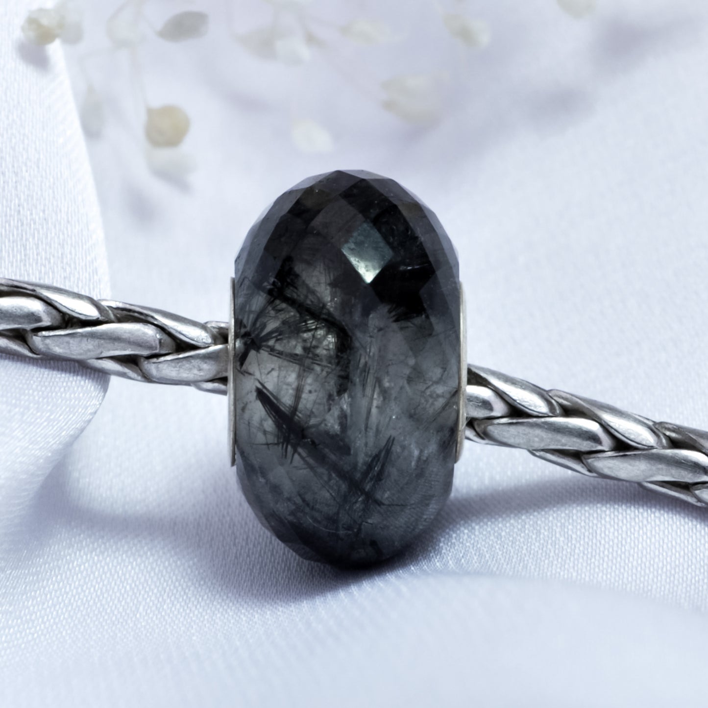 black rutilite gemstone