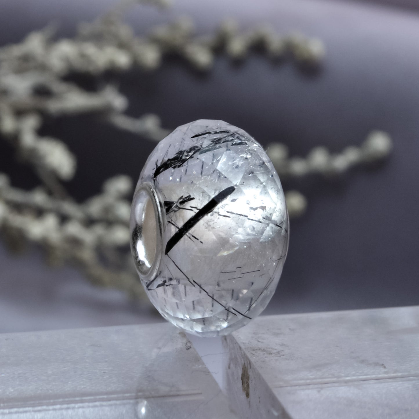 black rutilite gemstone
