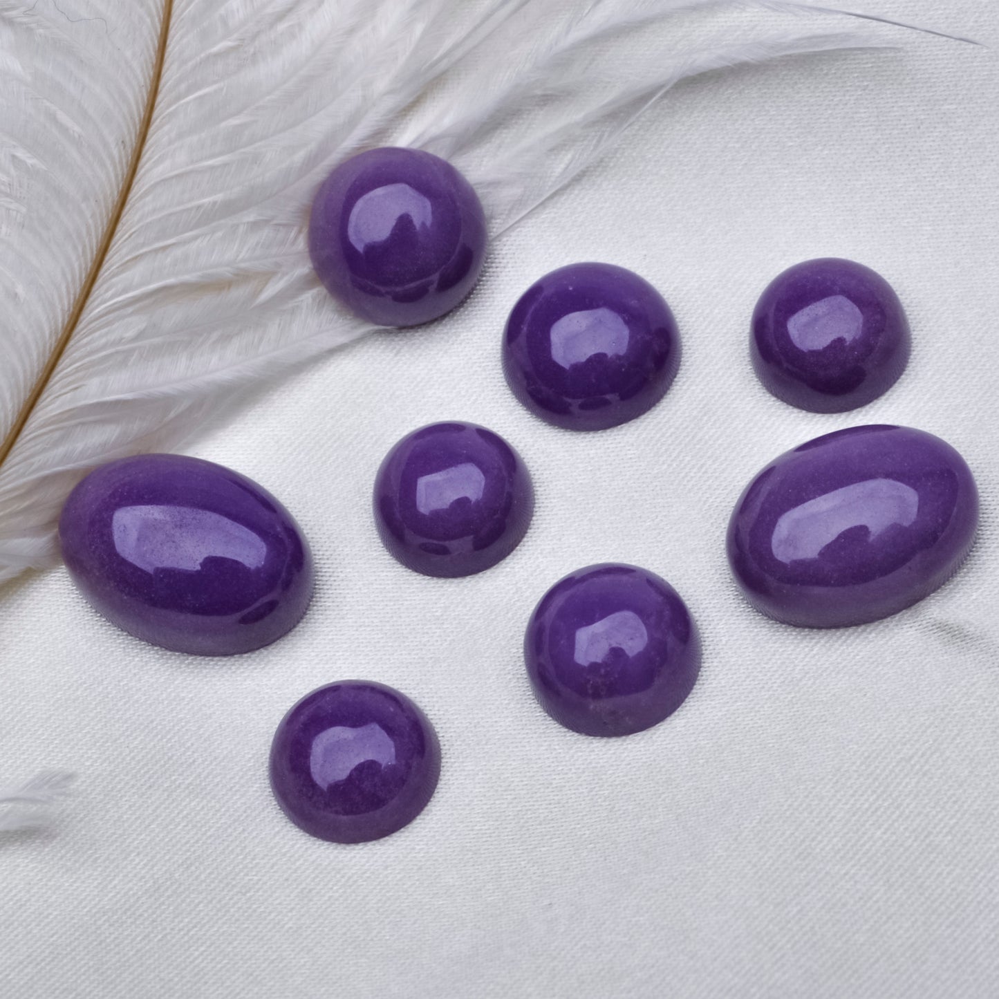 smooth purple mica ring surface
