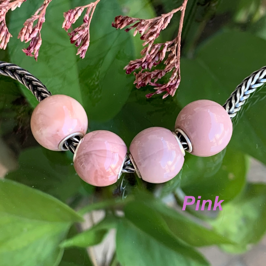 Cute Mini Round Alashan Agate Beads Rainbow Agate Beads With Silver Core for European Pandora Trollbeads Bracelets or Bangles