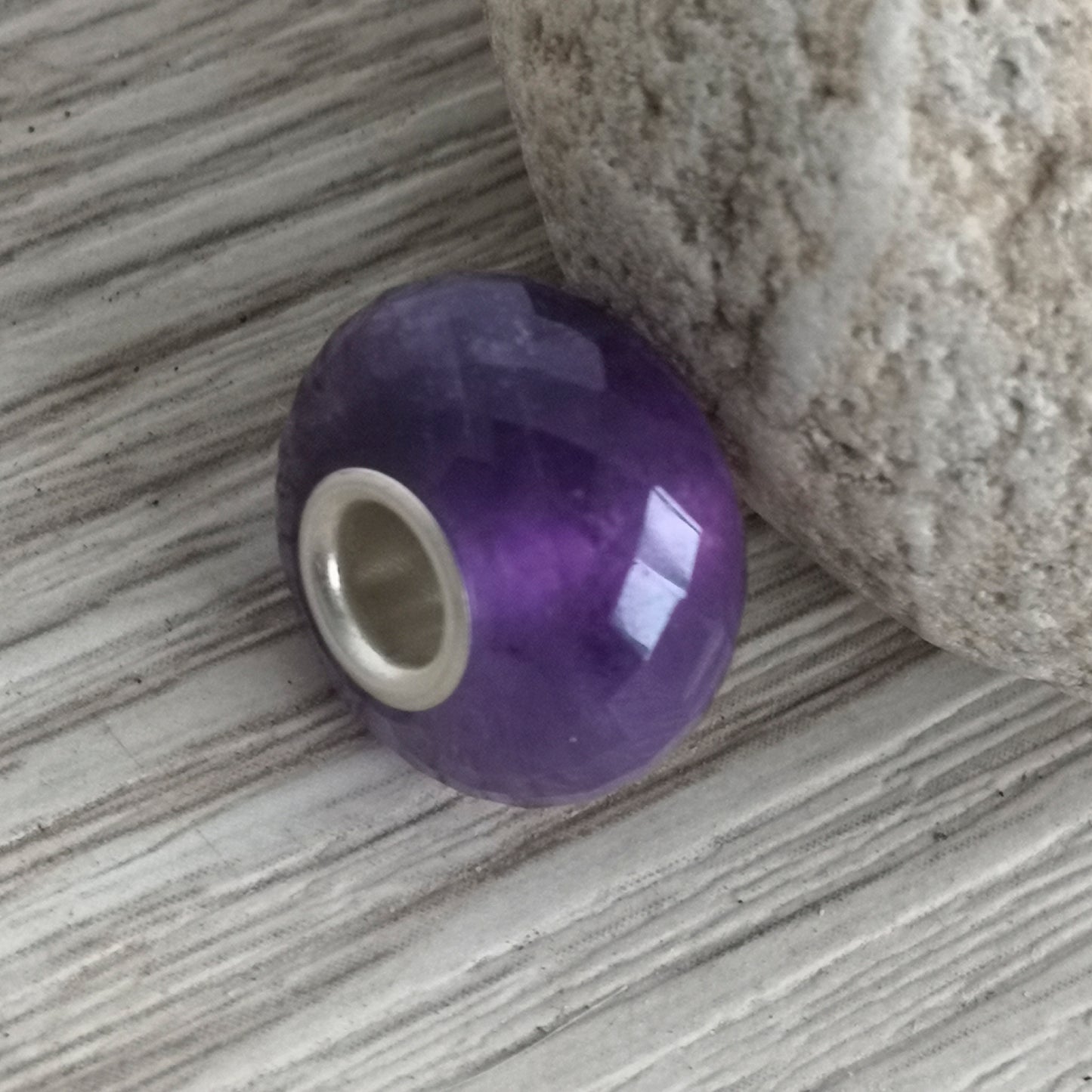 Amethyst Crystal Gemstone Bead