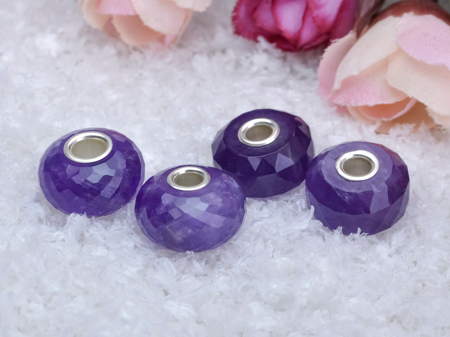 Amethyst Crystal Gemstone Trollbeads 3