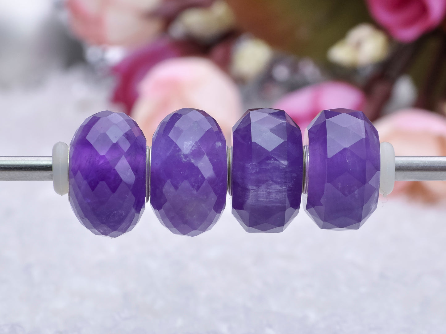 Amethyst Crystal Gemstone Trollbeads 4