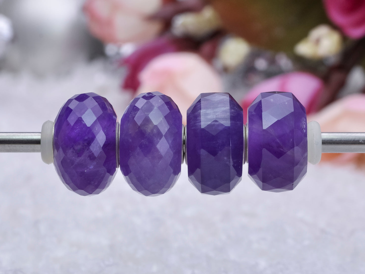Amethyst Crystal Gemstone Trollbeads 5