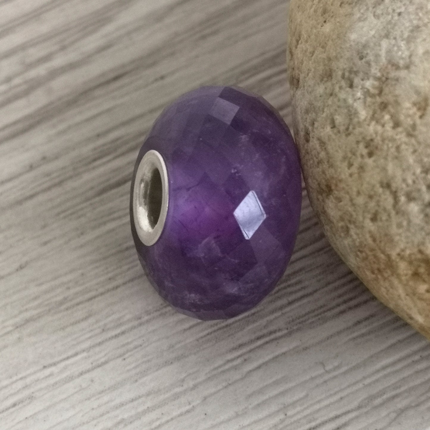 Amethyst Crystal Gemstone Trollbeads 7