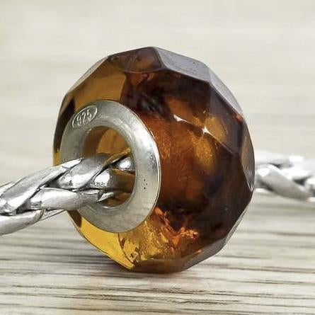 Ampearlbeads Baltic Amber Faceted Bead Golden1