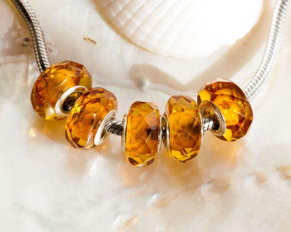 Ampearlbeads Baltic Amber Faceted Bead Golden5