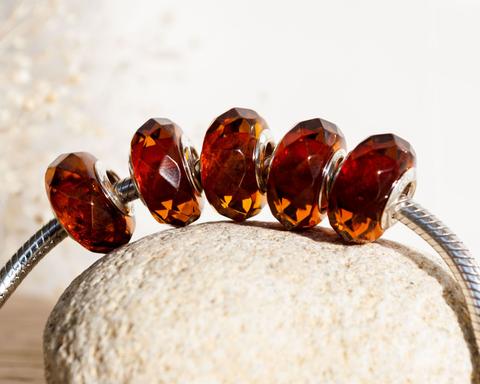 Ampearlbeads Baltic Amber Faceted Bead Golden and Cognac4