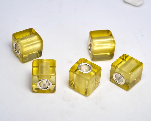Ampearlbeads Baltic Lemon Cube Amber7