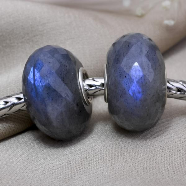 Ampearlbeads Faceted Non-Transparent Labradorite Gemstone2