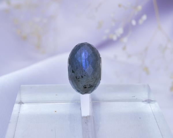 Ampearlbeads Faceted Non-Transparent Labradorite Gemstone7