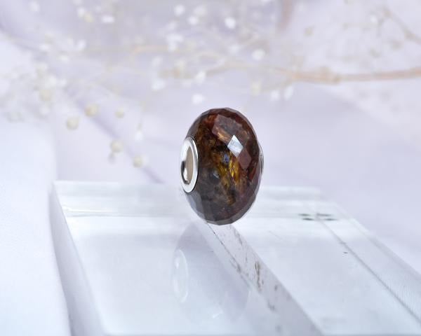Ampearlbeads Faceted Peter Gemstone Brown2