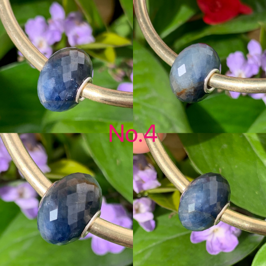 Gorgeous Faceted Blue Sapphire Beads Gemstone Beads For European Trollbeads Bracelets and Some of the Pandora Bangles