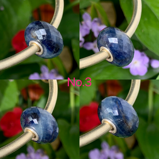 Gorgeous Faceted Blue Sapphire Beads Gemstone Beads For European Trollbeads Bracelets and Some of the Pandora Bangles