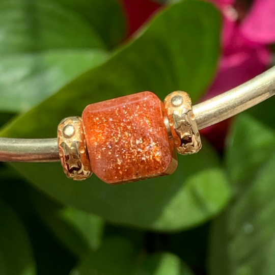 Cube Square Beads Labradorite Sunstone Aquamarine Moonstone Pink Opal beads for Trollbeads Bracelets