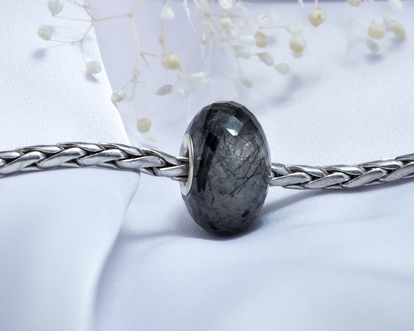 black rutilite gemstone