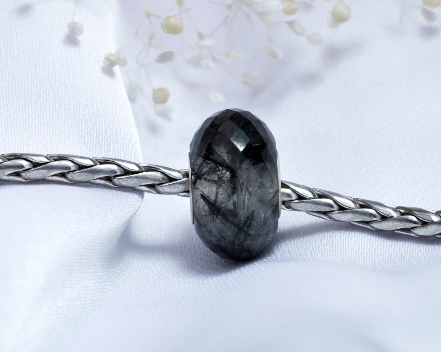 black rutilite gemstone