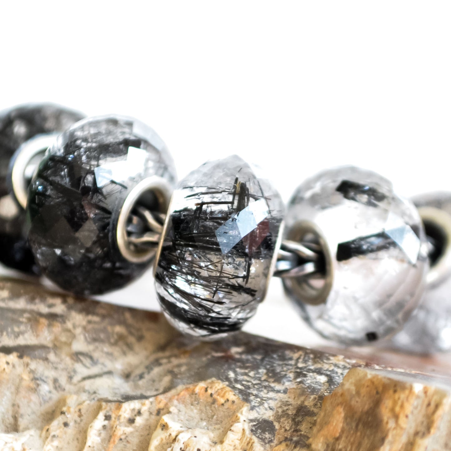 black rutilite gemstone