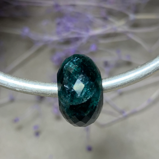 Noble Natural Gemstone Beads Fairly Good Faceted Green Apatite beads for European Charm Trollbeads Bracelet or Pandora Bangle