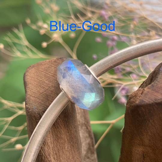 Charming Faceted Small Size Labradorite Beads with Silver Core for European Trollbeads Bracelets and Some of the Pandora Bangles