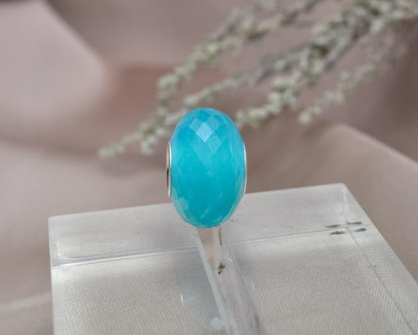 Faceted Amazonite Rondelle Gemstone 2