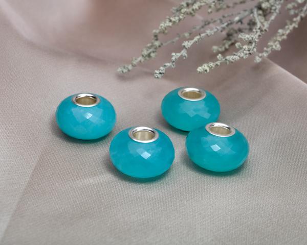 Faceted Amazonite Rondelle Gemstone 4