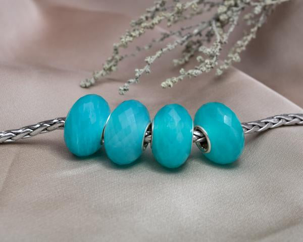 Faceted Amazonite Rondelle Gemstone 5