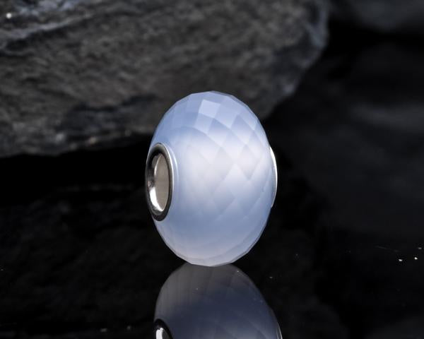 Faceted Blue Chalcedony Bead4