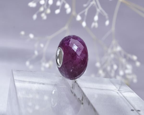 Faceted Gorgeous Ruby Bead Good7