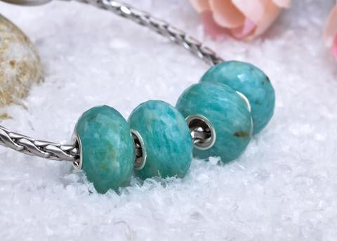 Faceted Green Amazonite Rondelle Gemstone Value2
