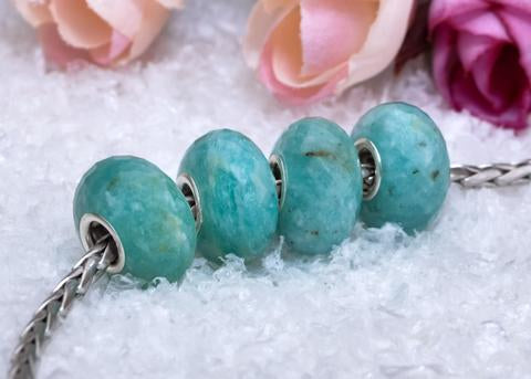 Faceted Green Amazonite Rondelle Gemstone Value3