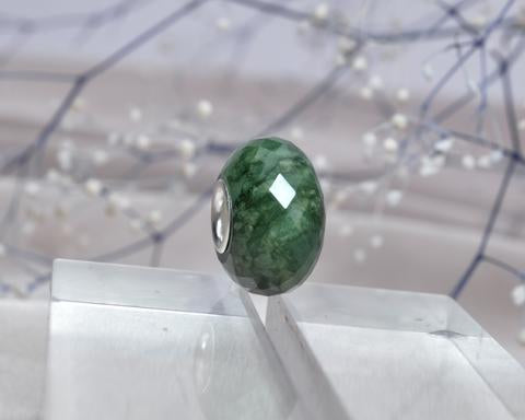Faceted Green Serpentine Jade Gemstone 3