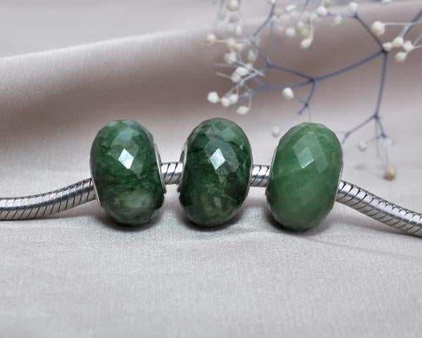Faceted Green Serpentine Jade Gemstone 6