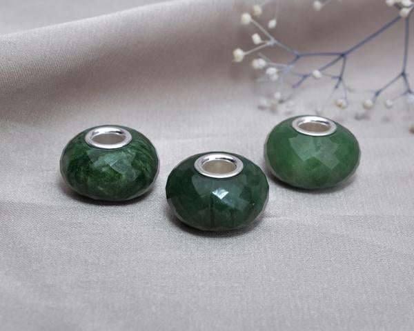 Faceted Green Serpentine Jade Gemstone 7