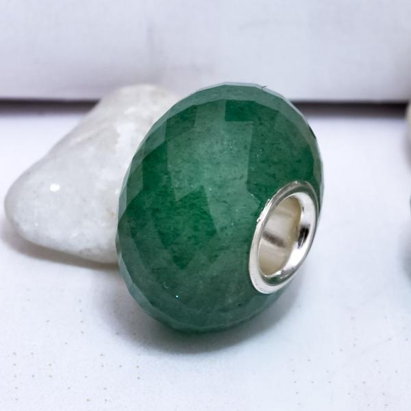 Faceted Green Strawberry Quartz