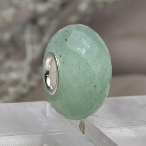 Faceted Light Green Aventurine Bead Value