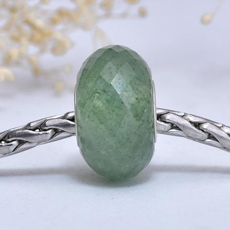Faceted Light Green Strawberry Quartz