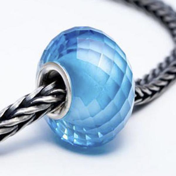 Faceted Marine Blue Zircon Bead1