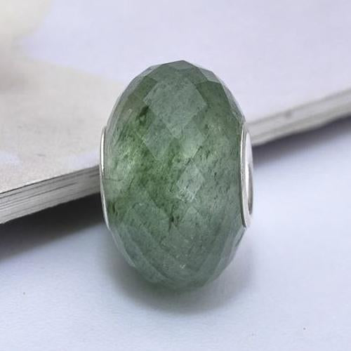 Faceted Medium Green Strawberry Quartz