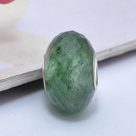 Faceted Medium Green Strawberry Quartz 2