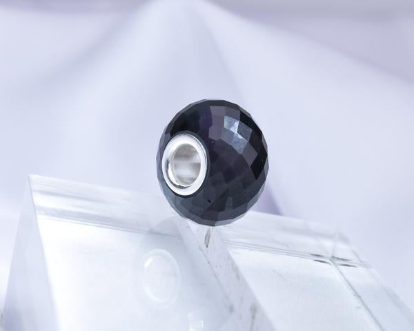 Faceted Obsidian Gemstone Rainbow2