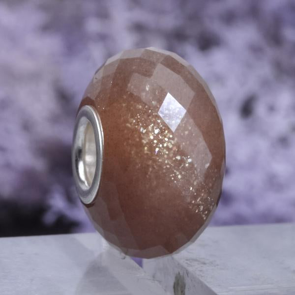 Faceted Orange Moonstone